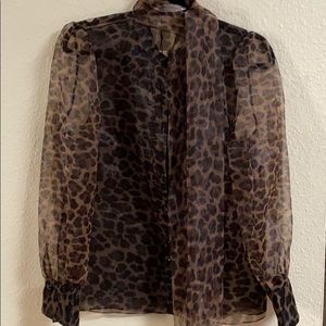 BRAND NEW Zara Cheetah Blouse !